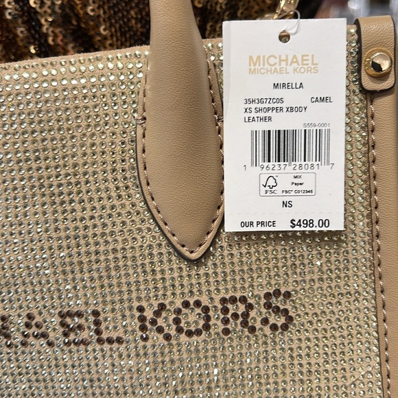 MICHAEL KORS MK
Mirella Extra-Small Logo XS Shopper XBody Leather Crossbody Bag - Picture 9 of 16
